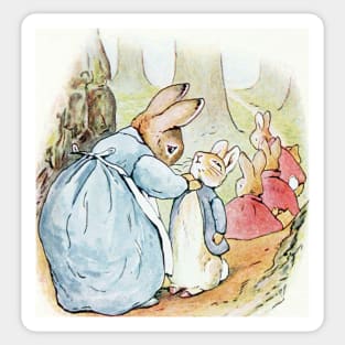 Mrs. Rabbit Tells Peter to Behave - Beatrix Potter Sticker